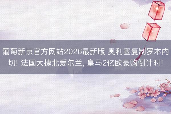 葡萄新京官方网站2026最新版 奥利塞复制罗本内切! 法国大捷北爱尔兰, 皇马2亿欧豪购倒计时!