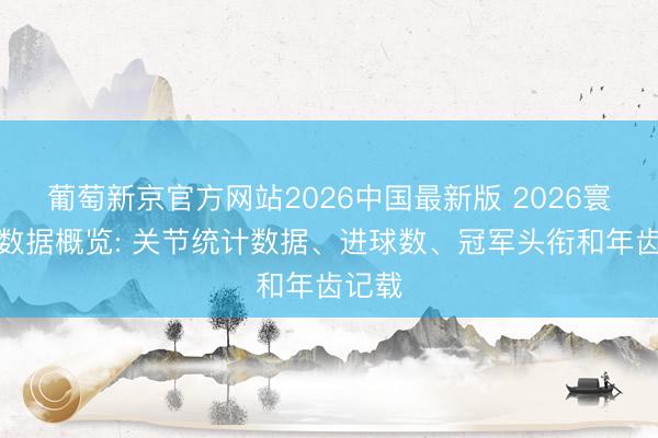 葡萄新京官方网站2026中国最新版 2026寰宇杯数据概览: 关节统计数据、进球数、冠军头衔和年齿记载
