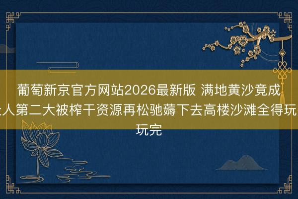 葡萄新京官方网站2026最新版 满地黄沙竟成众人第二大被榨干资源再松驰薅下去高楼沙滩全得玩完
