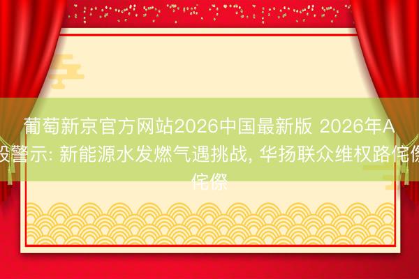 葡萄新京官方网站2026中国最新版 2026年A股警示: 新能源水发燃气遇挑战， 华扬联众维权路侘傺