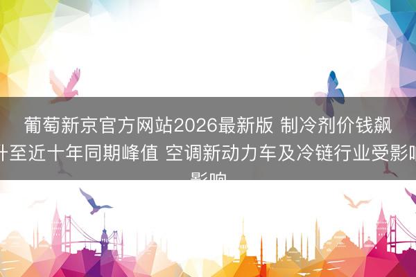葡萄新京官方网站2026最新版 制冷剂价钱飙升至近十年同期峰值 空调新动力车及冷链行业受影响